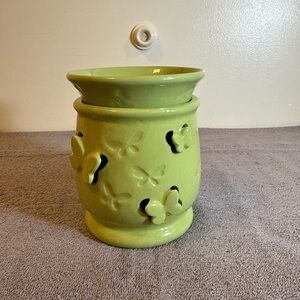 Scentsy Lime Green Butterfly Candle Holder